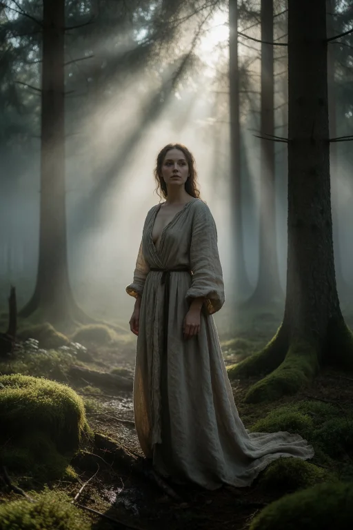 20. A Hyper-detailed, Majestic Portrait Of A Woman In A Text...
