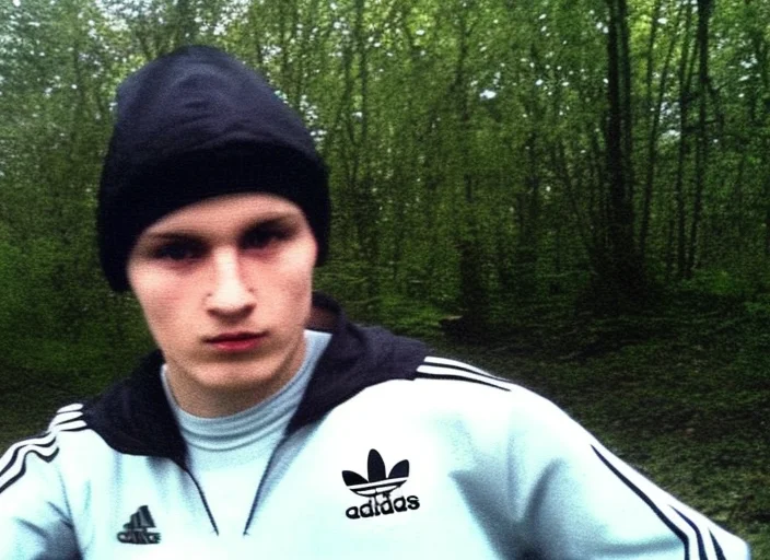 Photo By Oldsiemens, Medium Shot Of 20 Years Old Slav Gopnik...