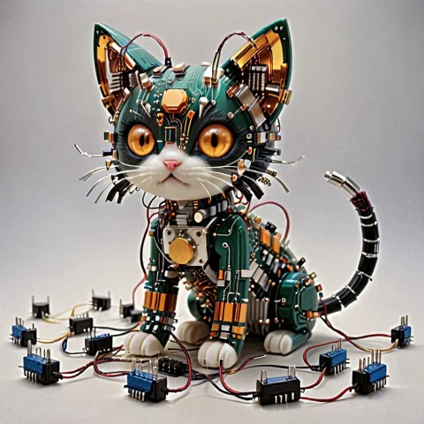 Transistors Kitten — SDXL AI Prompt: Transistors kitten