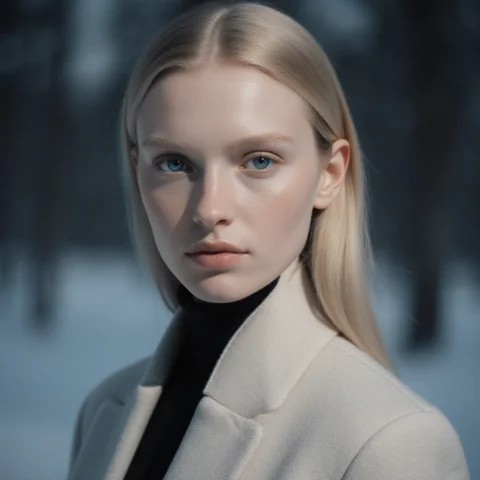Highly Realistic Portrait Of A Nordic Woman With Blonde Hair... — Stable Diffusion AI Prompt: Highly realistic portrait of a Nordic woman with blonde hair and blue eyes, gaze...