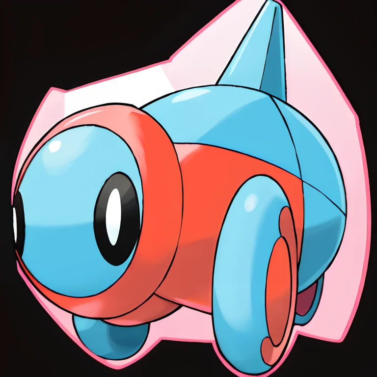 Sugimori Ken Style, Pokemon Creature, Porygon, Porygon2, Met...