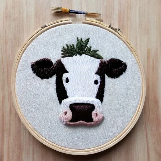 A Cow Embroidery15