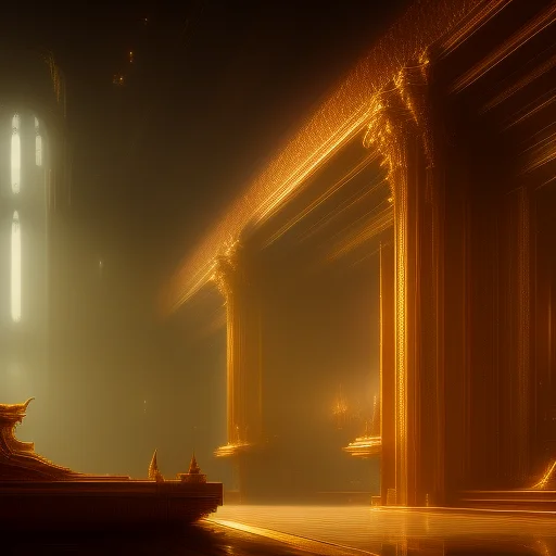 A Very Large Room With A Lot Of Lights, An Interior, By Stan...