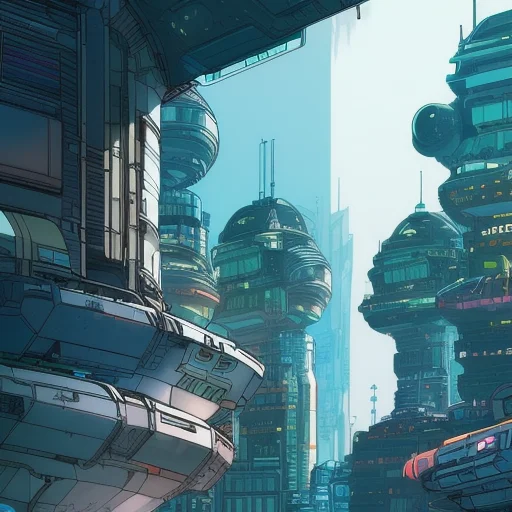 A Futuristic City ,complexla Style, Nvinkpunk, Marioalberti...