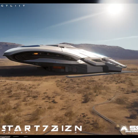 Futuristic Sci Fi Spaceship, Star Citizen, Star Atlas, Rende... — Stable Diffusion AI Prompt: futuristic sci fi spaceship, star citizen, star atlas, render,