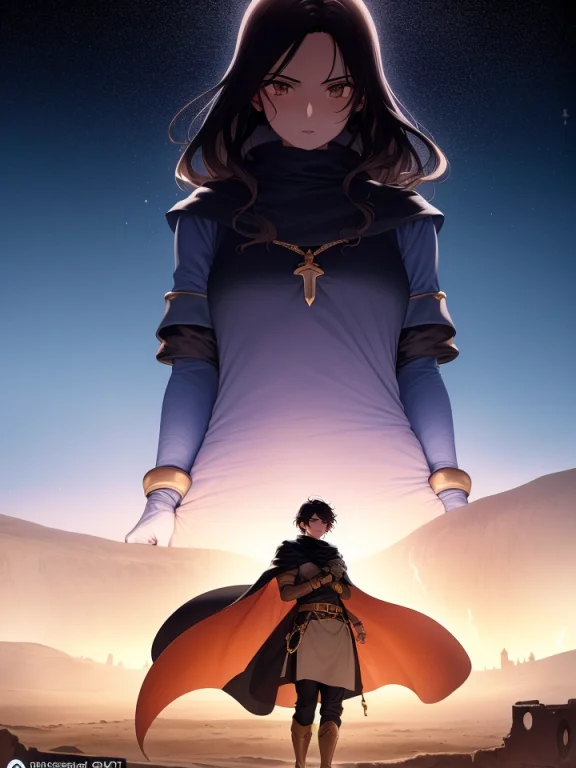 Create An Anime Poster For Desert Secrets, A Series Set In M...