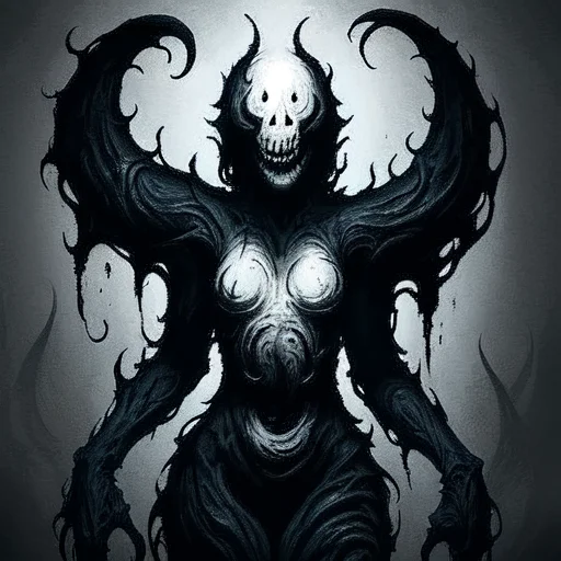 Loramonsterg1, 1girl, Monster, Horror Theme,