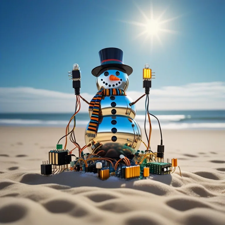 Transistors, A Snowman At The Beach, Reimagined In The Elect...