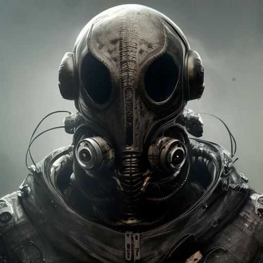 Humanoid Creature, Space Suit, Cosmonaut Helmet, Tentacles,...