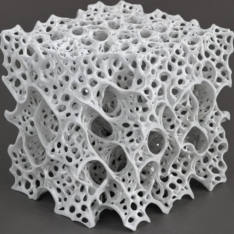 Intricate, Detailed, Gyroid, Lattice Structure, Raccoon.