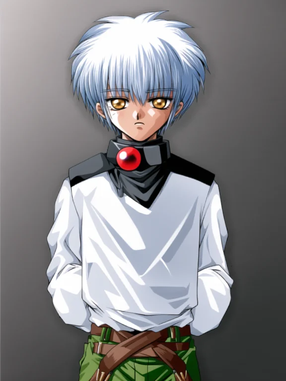Shounen, Solo, Looking At Viewer, Bangs, Simple Background,...