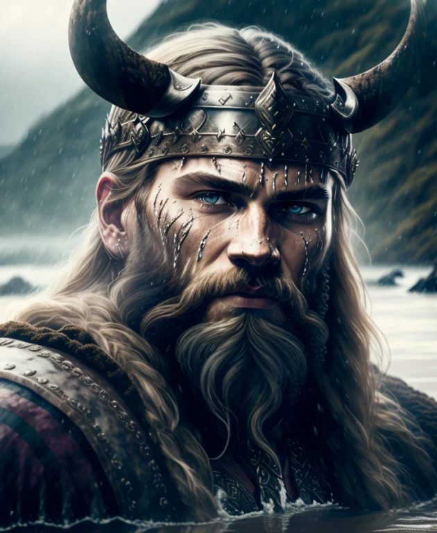 Close-up Of Viking King1.3 Emerging From Wet Black Mud