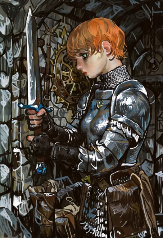 Masterpiece, Best Quality, Armor, Solo, 1girl, Short Hair, G...