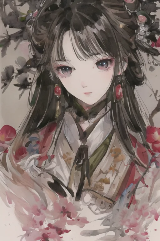 Shuimobysim, White Background1.4, Tachi-e, Original,illustra...
