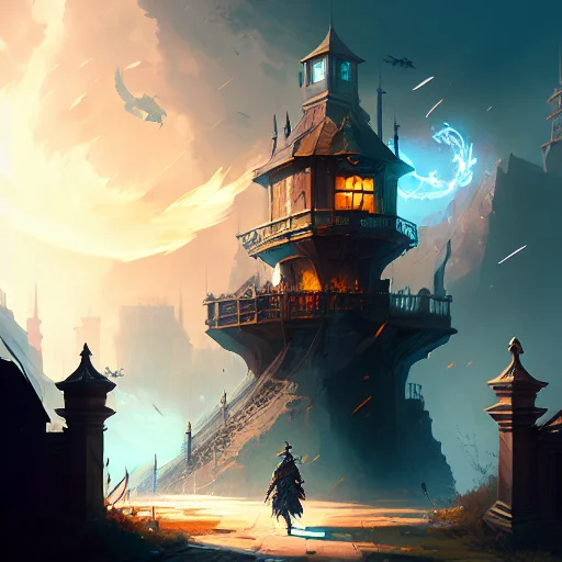 A Female Thief Hiding In Shadow, Medieval, Magic Energy Swir...