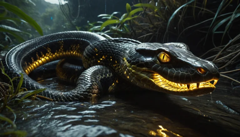A Hyper-detailed, Biomechanical Anaconda Emerging From The D...