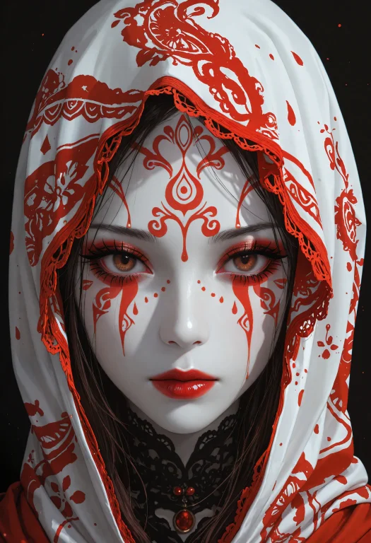 Masterpiece, Solo, 1girl, Lookingatviewer, Redlips, Portrait...
