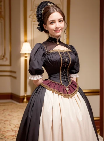 A Beautiful Women , Perfect Face, Full Body, Victorian Era,... — Stable Diffusion AI Prompt: a beautiful women , perfect face, full body, victorian era, noble dress, complic...