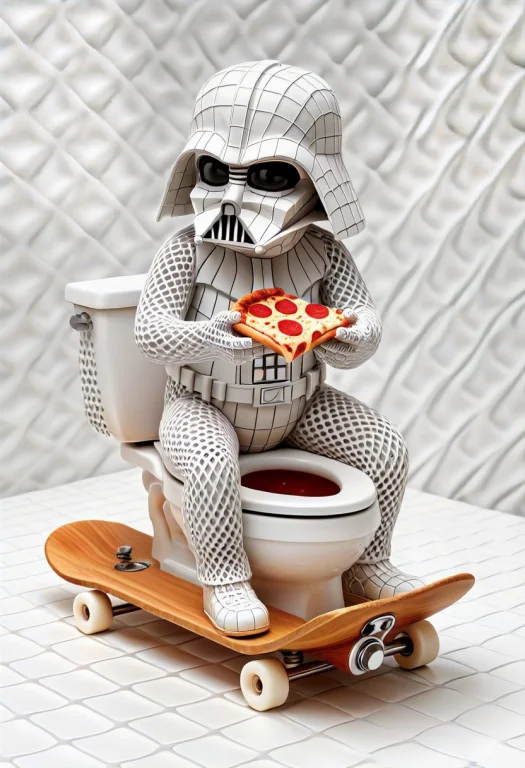 Create A Darth Vader Defined By A Continuous Gyroid Lattice...