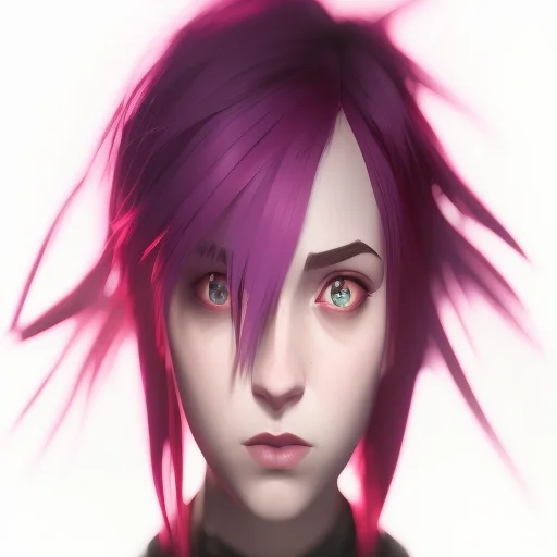 Cute Pink Haired Girl Leagueofstyle, 3d, 3d Art, 4k, 8 K Art...