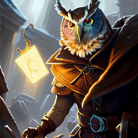 Medium Close-up Of A Ancient Rome, Elf Owl Owlfolk Person, F... — Stable Diffusion AI Prompt: Medium Close-up of a Ancient Rome, Elf Owl Owlfolk person, fantasy, Frostpunk, V...