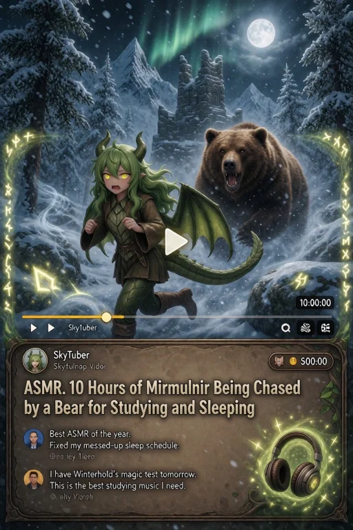 Create A Humorous Fantasy Parody Thumbnailposter For A Ficti...
