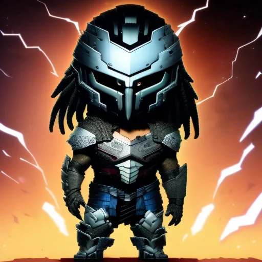 Masterpiece, Illustration Of The The Predator Standing Menac...