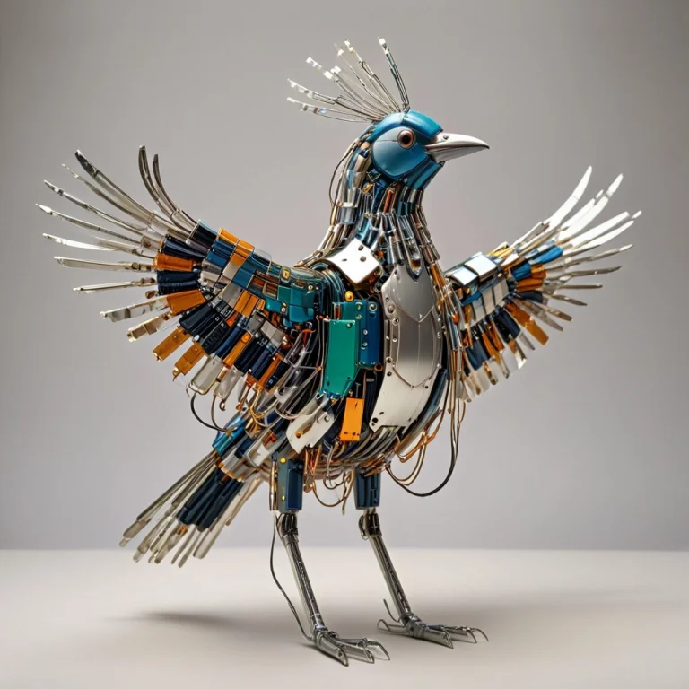 Bird Made Out Of Transistors , Looks Beautiful And Aesthetic...