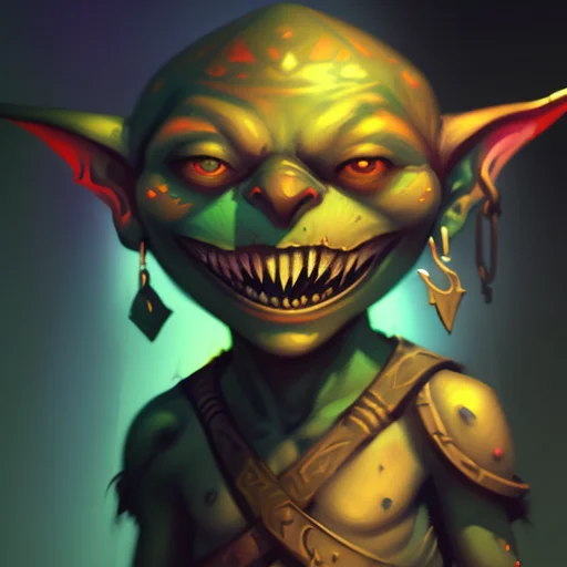 Close-up Portrait Of Mesopotamia Pathfindergoblin, Adventure...
