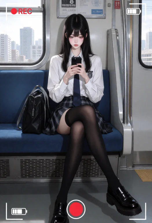 1girl,solo,cold Expression,half-closed Eyes,looking At Smart...