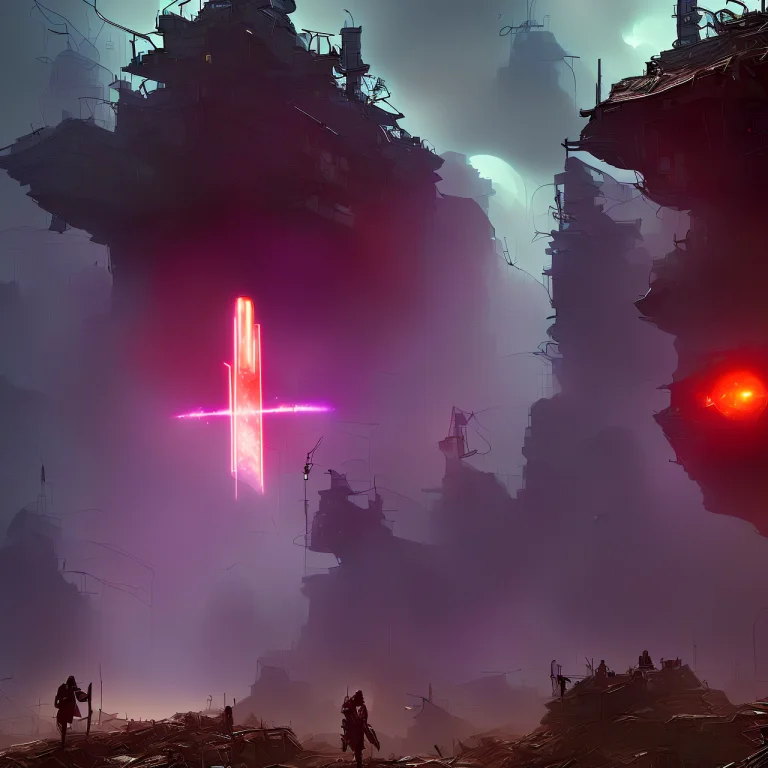 Photo, Scififantasy A Post-apocalyptic World Where Technolog...