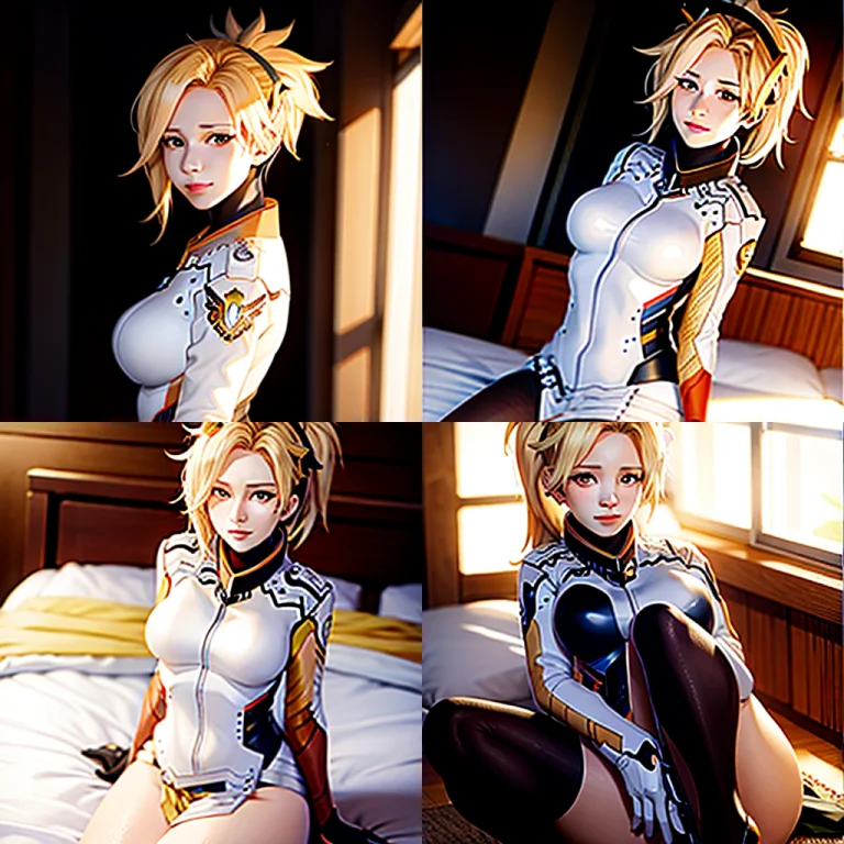 Masterpiece, Best Quality,1girl,mercy Overwatch, Kbxll0.6