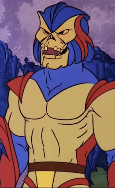 Filmation Motu Style, Skeltor, Black Eyes, Large Eyes, Hollo...