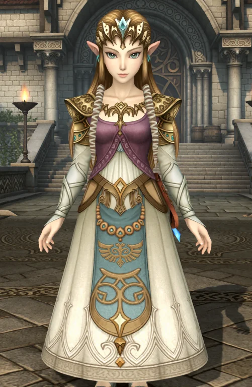 Tlpthis Is A Digital Illustration Of Princess Zelda From Twi...
