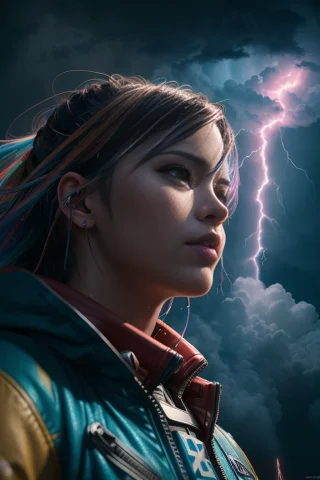 Anime Of Rocket Launch, Colorful Clouds, Rocket Taking Off D... — Stable Diffusion AI Prompt: (((anime of rocket launch, colorful clouds, rocket taking off during storm, ligh...