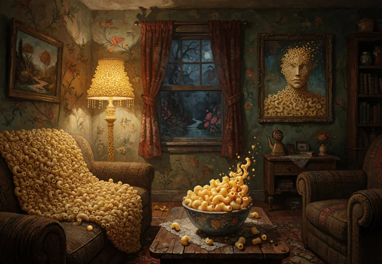 The Mac And Cheese Intrusion A Homely, Cozy Living Room Wher...