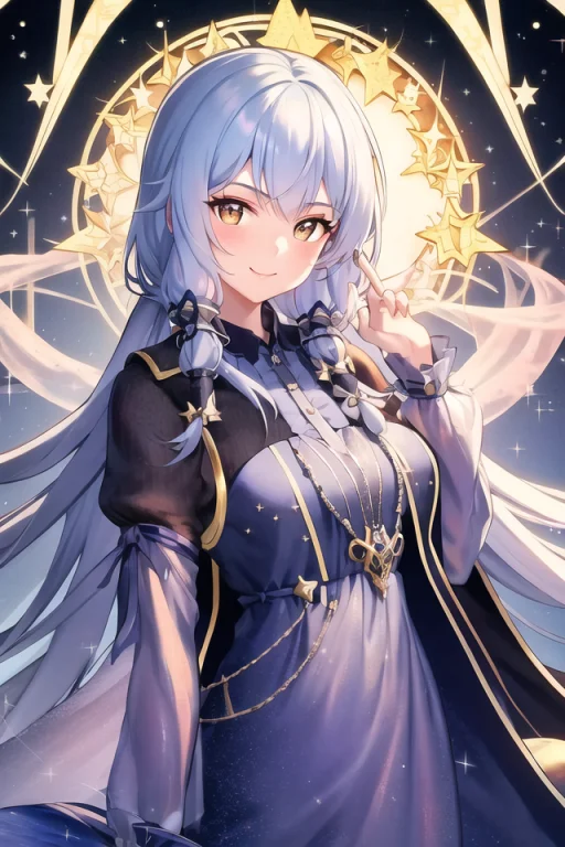 Masterpiece, Best Quality,a Girl,stardust,smile,cute,look At...