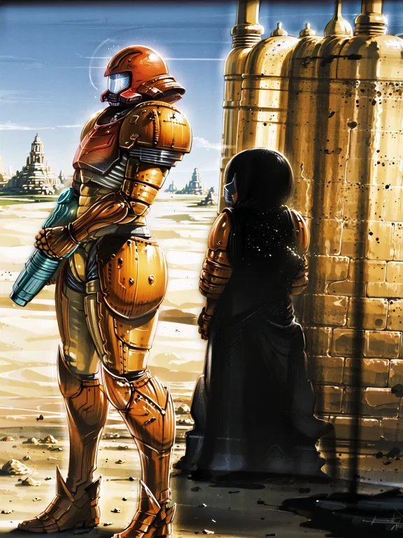 Sideview, 1girl, Masterpiece, Best Quality, Duel Battle, Sam...