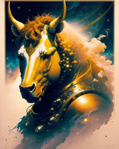 Space Cowboy Astronaut With Bull, Ethereal Background, Abstr... — Stable Diffusion AI Prompt: space cowboy astronaut with bull, ethereal background, abstract beauty, explosiv...