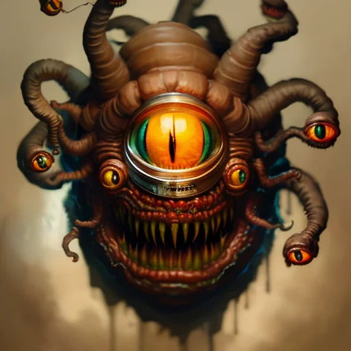 Close-up Portrait Of A Southern Gothic Beholdermonster, Volu...