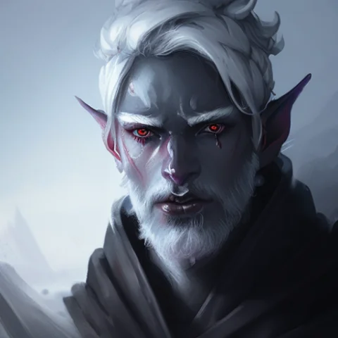 Close-up Portrait Of A Hot Drow Person, Frostpunk, Fantasy,... — Stable Diffusion AI Prompt: Close-up Portrait of a hot Drow Person, Frostpunk, Fantasy, Volumetric lighting,...