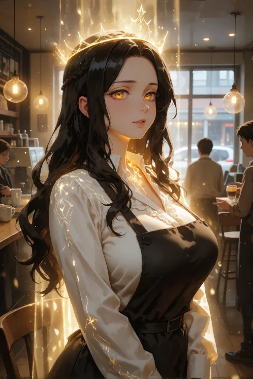 A Magical Semi-anime Moment Inside An Ordinary Modern Caf Wh...