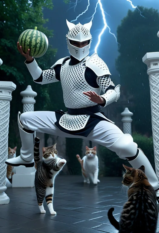 Closeup Matte White Lattice Armor Knight, Wear Matte White L...