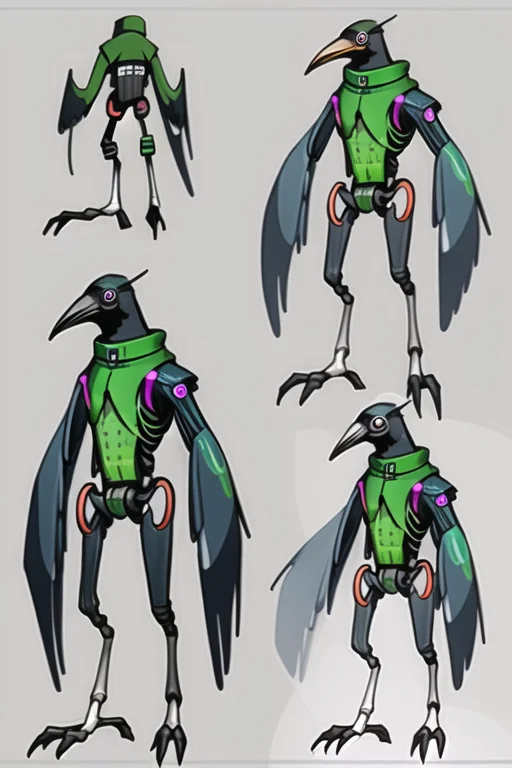 A Animatronic Crow, Concept Art, Big