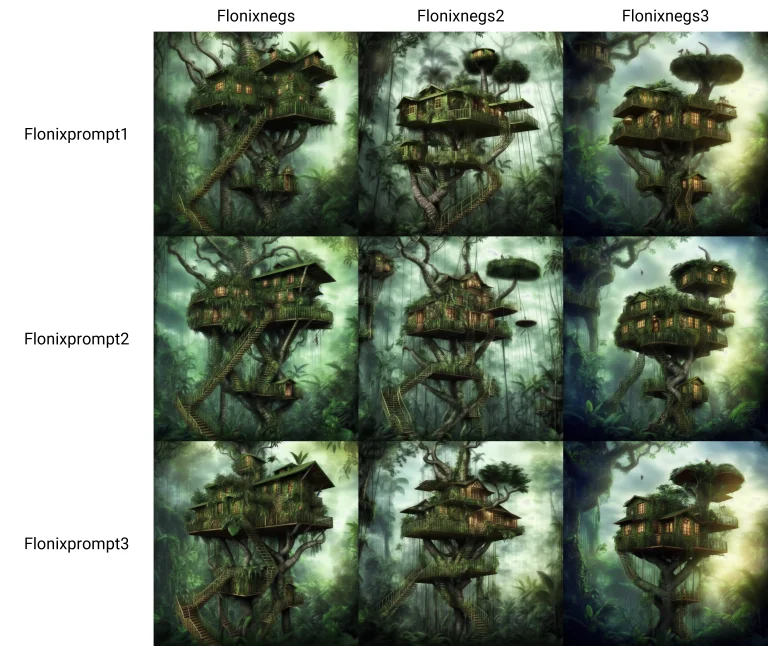 Realistic Tree House The Jungle, Flonixprompt1