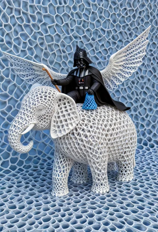 All Made Of Gyroid Lattice Duckvader Darth Vader With A Duck...