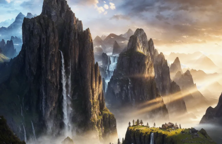 Award Winning Photo Of A Beautiful Landscape With A Mountain...