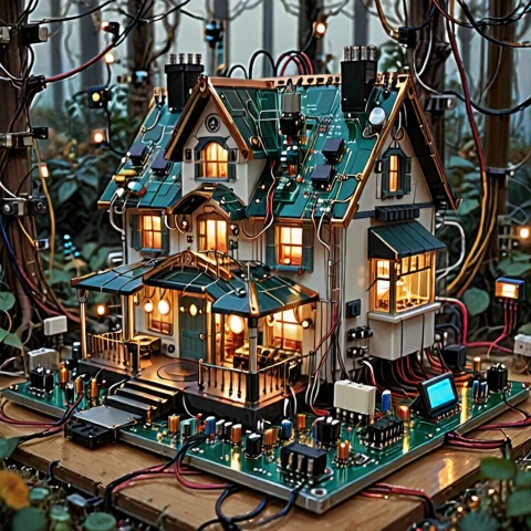 Transistors Cottage — SDXL AI Prompt: Transistors cottage