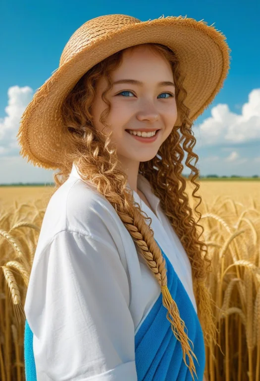 1girl,best Quality1.1,masterpiece1.1,from Side1.3,wheat Fiel...