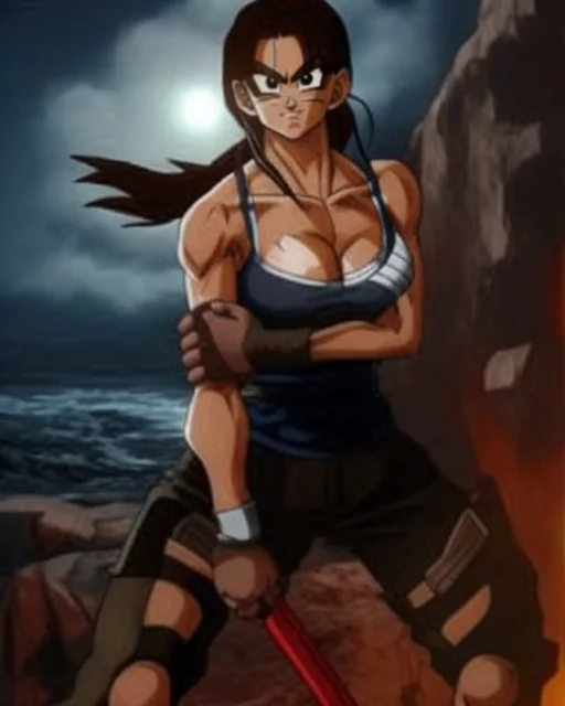 Dbz Style, Lara Croft, Highly Detailed